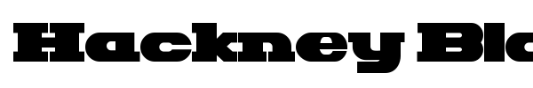 Hackney Block font preview